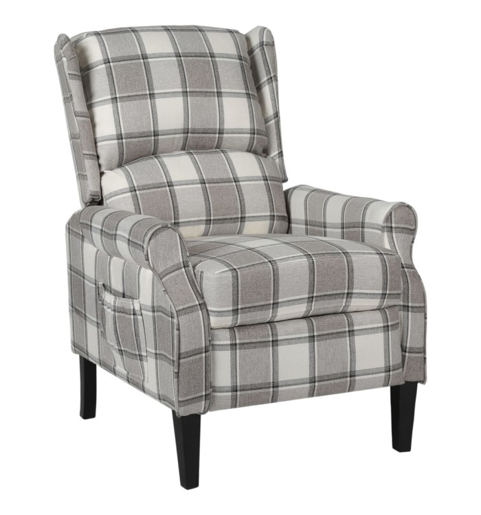 Fauteuil inclinable Gris Tissu | Mobilier & Déco