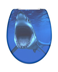 SCHÜTTE Siège de toilette avec fermeture en douceur SHARK | Mobilier & Déco