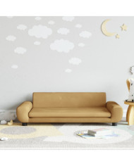 Canapé pour enfants marron 100x54x33 cm velours | Mobilier & Déco