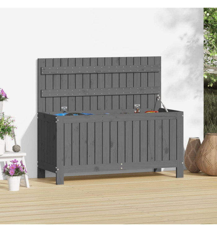 Boîte de rangement de jardin Gris 108x42,5x54 cm Bois de pin | Mobilier & Déco