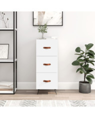 Buffet blanc 34,5x34x90 cm bois d'ingénierie | Mobilier & Déco