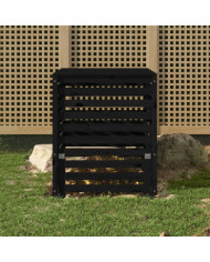 Composteur Noir 82,5x82,5x99,5 cm Bois massif de pin | Mobilier & Déco