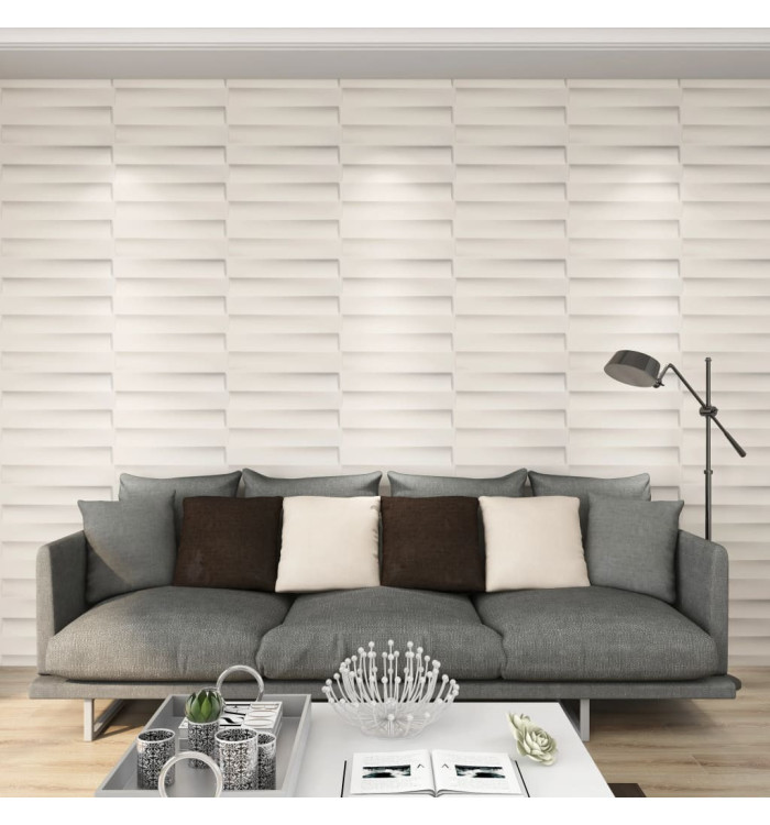 Panneaux muraux 3D 24 pcs 0,5x0,5 m 6 m² | Mobilier & Déco
