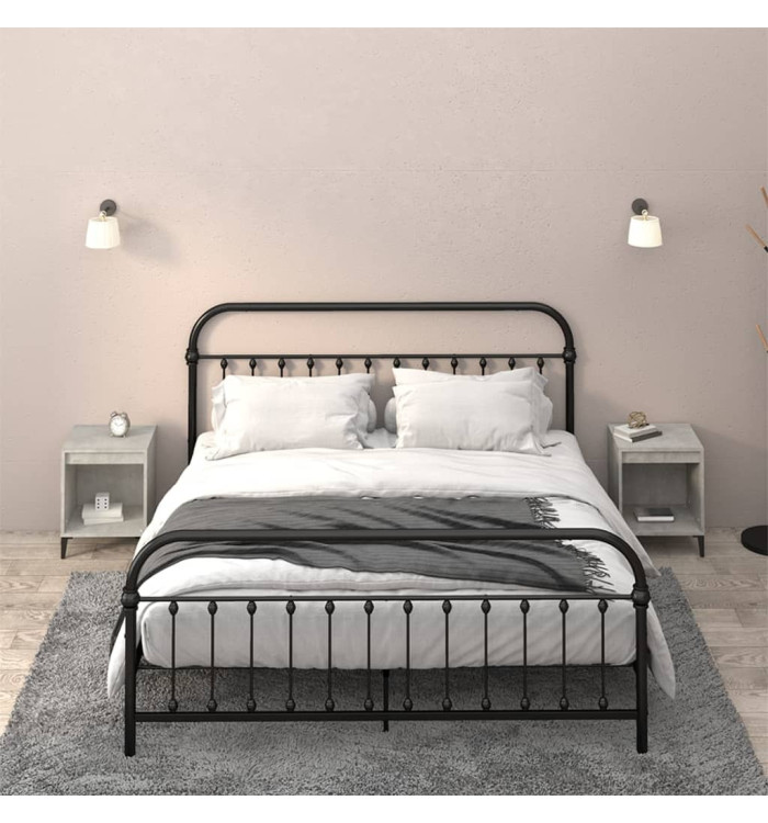 Tables de chevet 2 pcs Gris béton 40x35x50 cm | Mobilier & Déco