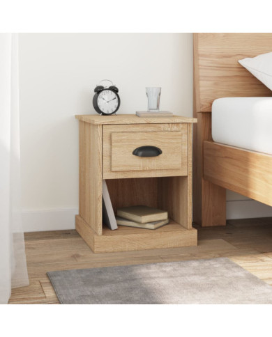 Tables de chevet 2pcs chêne sonoma 39x39x47,5cm bois ingénierie | Mobilier & Déco