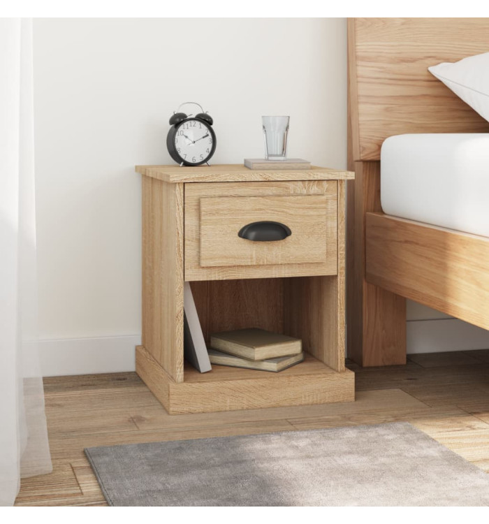 Tables de chevet 2pcs chêne sonoma 39x39x47,5cm bois ingénierie | Mobilier & Déco