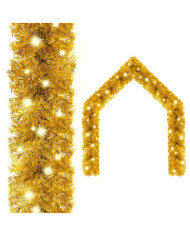 Guirlande de Noël avec lumières LED 10 m Doré | Mobilier & Déco