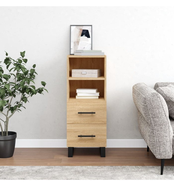 Buffet Chêne sonoma 34,5x34x90 cm Bois d'ingénierie | Mobilier & Déco