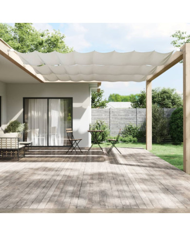 Auvent vertical Blanc 140x1200 cm Tissu oxford | Mobilier & Déco