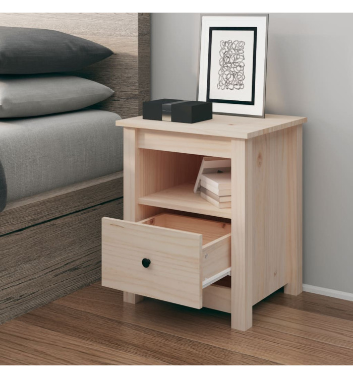 Table de chevet 40x35x49 cm Bois de pin massif | Mobilier & Déco