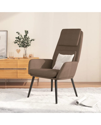 Chaise de relaxation Taupe Tissu | Mobilier & Déco