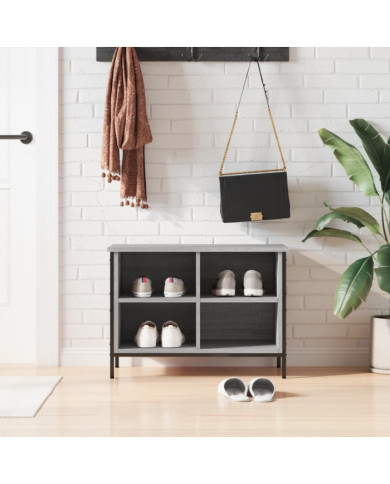 Armoire à chaussures sonoma gris 69x35x50 cm bois d'ingénierie | Mobilier & Déco