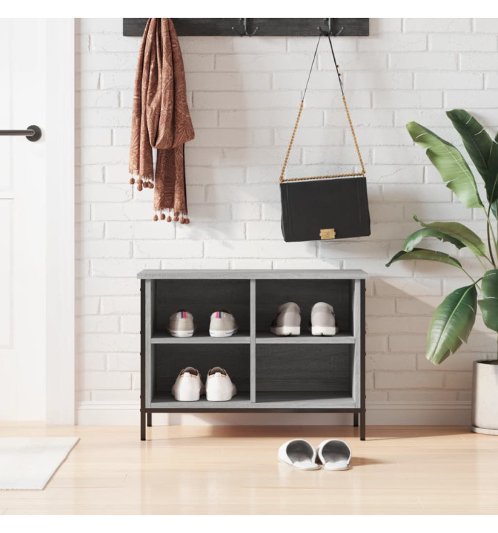 Armoire à chaussures sonoma gris 69x35x50 cm bois d'ingénierie | Mobilier & Déco