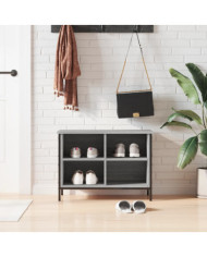 Armoire à chaussures sonoma gris 69x35x50 cm bois d'ingénierie | Mobilier & Déco