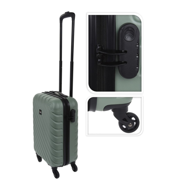 ProWorld Valise design à losanges 28 L vert | Mobilier & Déco