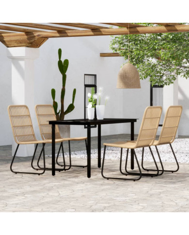 Ensemble à manger de jardin 5 pcs Chêne | Mobilier & Déco