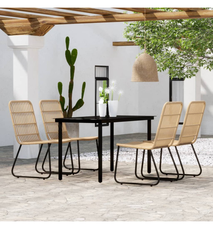 Ensemble à manger de jardin 5 pcs Chêne | Mobilier & Déco