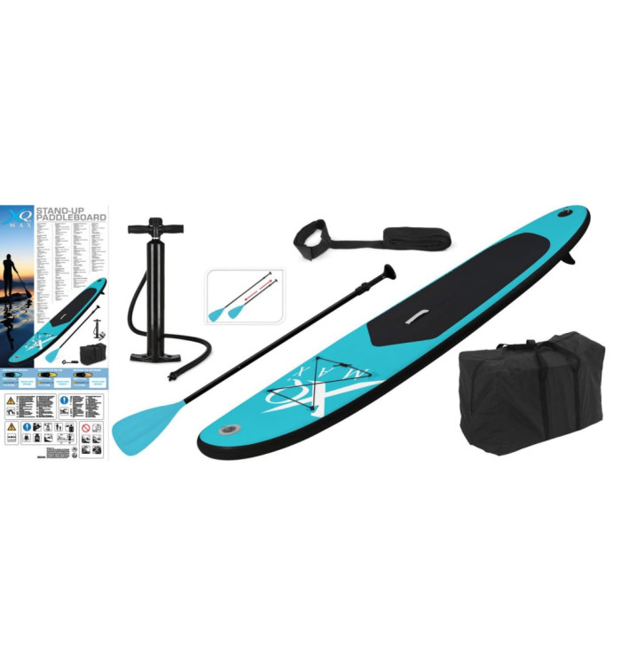 XQ Max Planche à pagaie gonflable 285 cm Bleu et noir | Mobilier & Déco