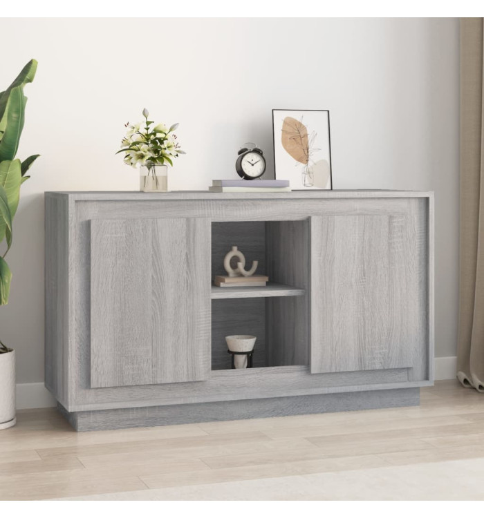 Buffet sonoma gris 102x35x60 cm bois d'ingénierie | Mobilier & Déco