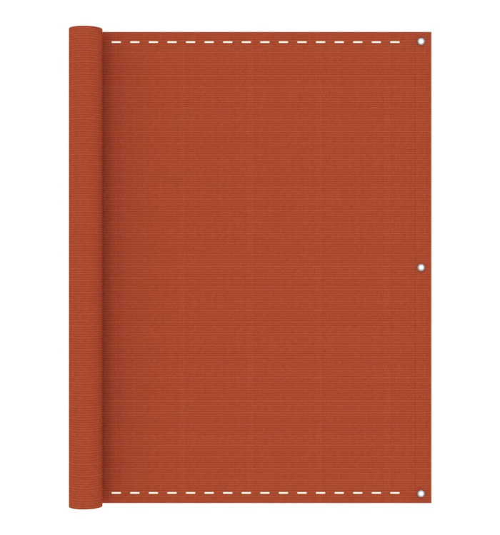 Écran de balcon Orange 120x400 cm PEHD | Mobilier & Déco
