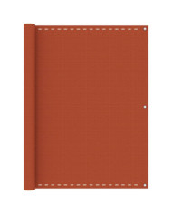 Écran de balcon Orange 120x400 cm PEHD | Mobilier & Déco