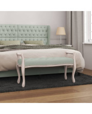 Banc Gris clair 110x45x60 cm Velours | Mobilier & Déco