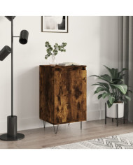 Buffet chêne fumé 40x35x70 cm bois d'ingénierie | Mobilier & Déco
