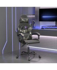 Chaise de jeu Noir et camouflage Similicuir | Mobilier & Déco