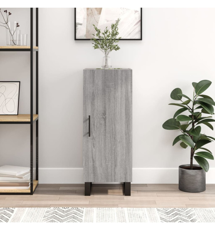 Buffet Sonoma gris 34,5x34x90 cm Bois d'ingénierie | Mobilier & Déco