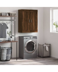 Armoire murale chêne marron 69,5x34x90 cm bois d'ingénierie | Mobilier & Déco