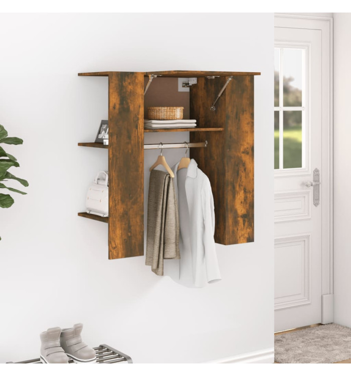 Armoire de couloir Chêne fumé 97,5x37x99 cm Bois d'ingénierie | Mobilier & Déco
