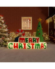 Décoration gonflable Merry Christmas avec LED 197 cm | Mobilier & Déco