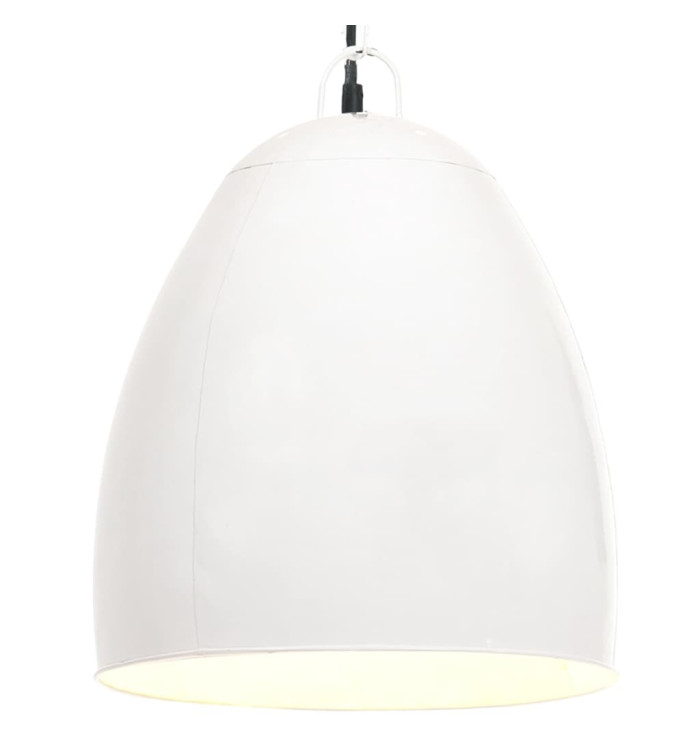 Lampe suspendue industrielle 25 W Blanc Rond 42 cm E27 | Mobilier & Déco