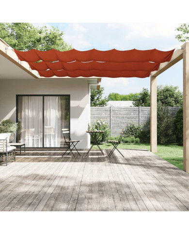 Auvent vertical Terre cuite 100x1200 cm Tissu oxford | Mobilier & Déco