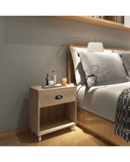 Table de chevet marron bois massif | Mobilier & Déco