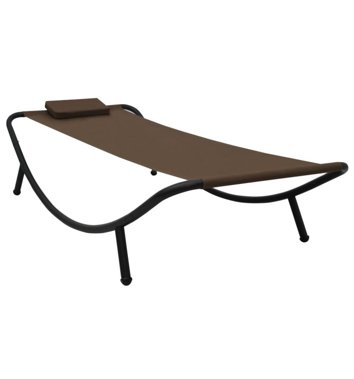 Lit de jardin Marron 200x90 cm Acier | Mobilier & Déco