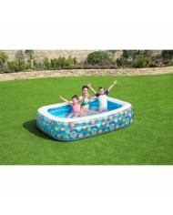 Bestway Piscine gonflable pour enfants Bleu 229x152x56 cm | Mobilier & Déco