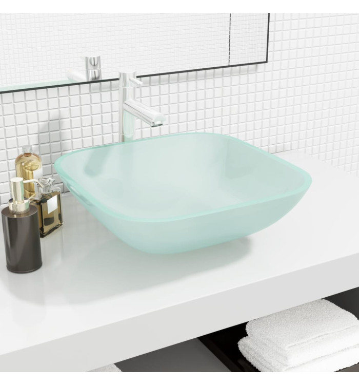 Lavabo Verre 42x42x14 cm Dépoli | Mobilier & Déco