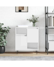 Buffet Blanc brillant 60x35x70 cm Bois d'ingénierie | Mobilier & Déco