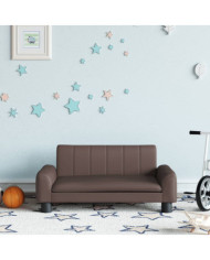 Canapé pour enfants marron 70x45x30 cm similicuir | Mobilier & Déco