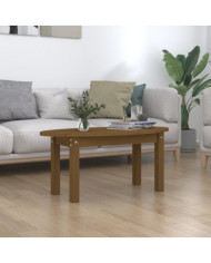 Table basse Marron miel 80x40x35 cm Bois massif de pin | Mobilier & Déco