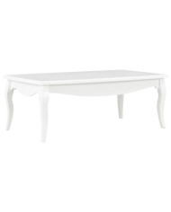Table basse Blanc 110x60x40 cm Bois de pin massif | Mobilier & Déco