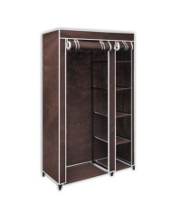 Garde-robe Tissu Marron | Mobilier & Déco