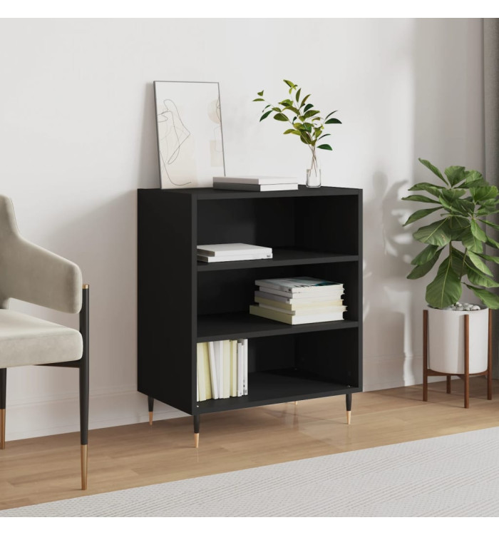 Buffet noir 57x35x70 cm bois d’ingénierie | Mobilier & Déco
