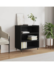 Buffet noir 57x35x70 cm bois d’ingénierie | Mobilier & Déco