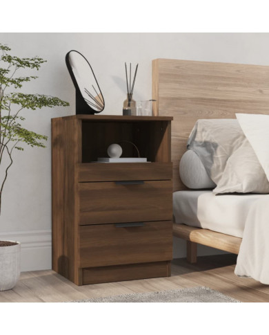 Table de chevet Chêne marron Bois d'ingénierie | Mobilier & Déco