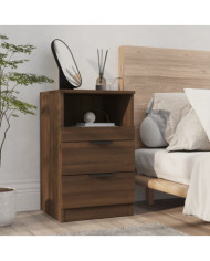 Table de chevet Chêne marron Bois d'ingénierie | Mobilier & Déco