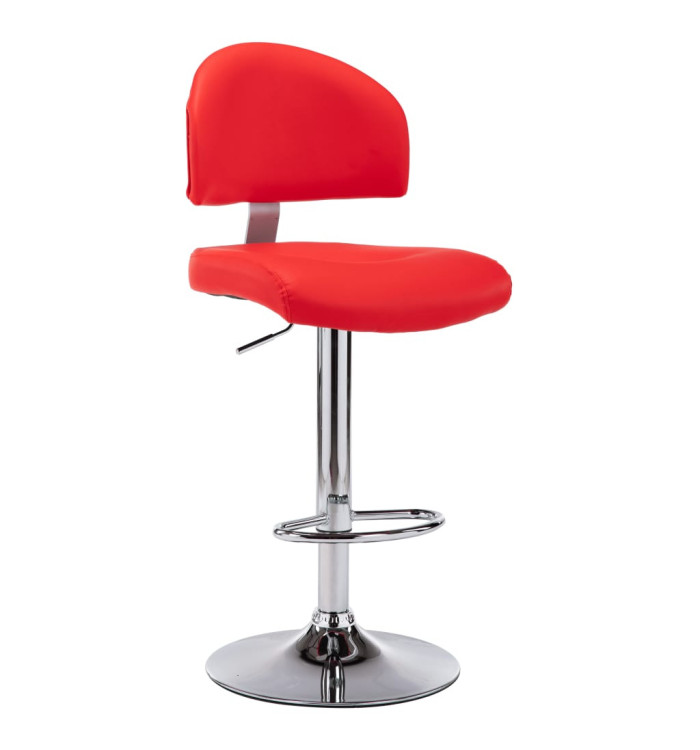 Tabouret de bar Rouge Similicuir | Mobilier & Déco