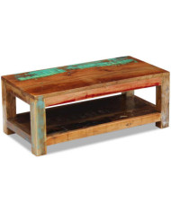 Table basse Bois de récupération massif 90x45x35 cm | Mobilier & Déco