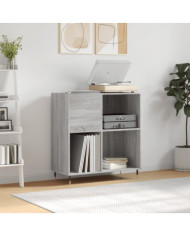 Armoire à disques sonoma gris 84,5x38x89 cm bois d'ingénierie | Mobilier & Déco